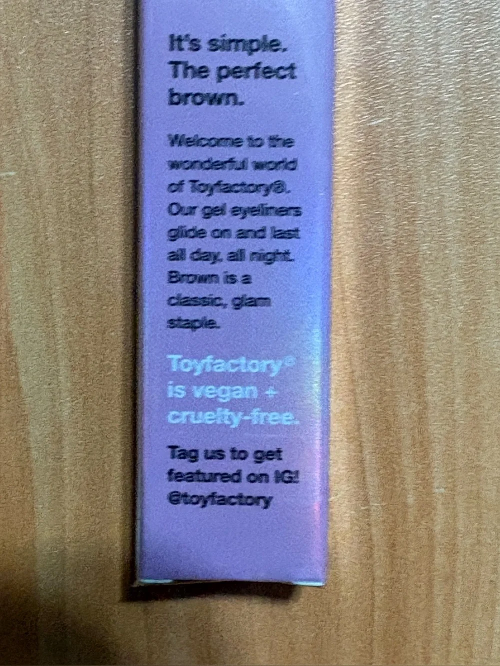 Toy factory gel eyeliner in brown